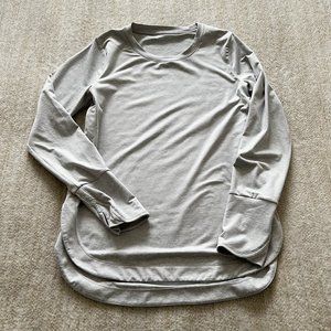 Athleta Uptempo Active Shirt Top M Gray